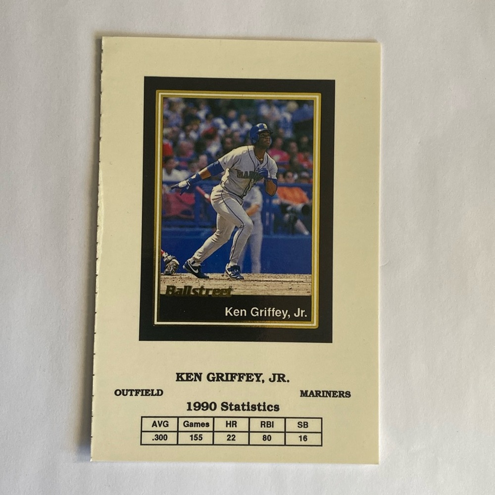 1991 Ballstreet Magazine Card Ken Griffey JR. Mariners #2 (MISC12)